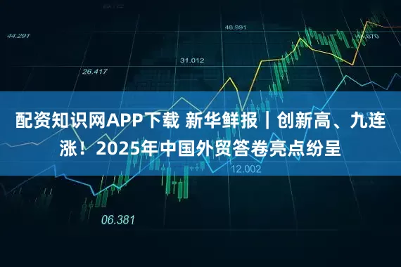 配资知识网APP下载 新华鲜报｜创新高、九连涨！2025年中国外贸答卷亮点纷呈
